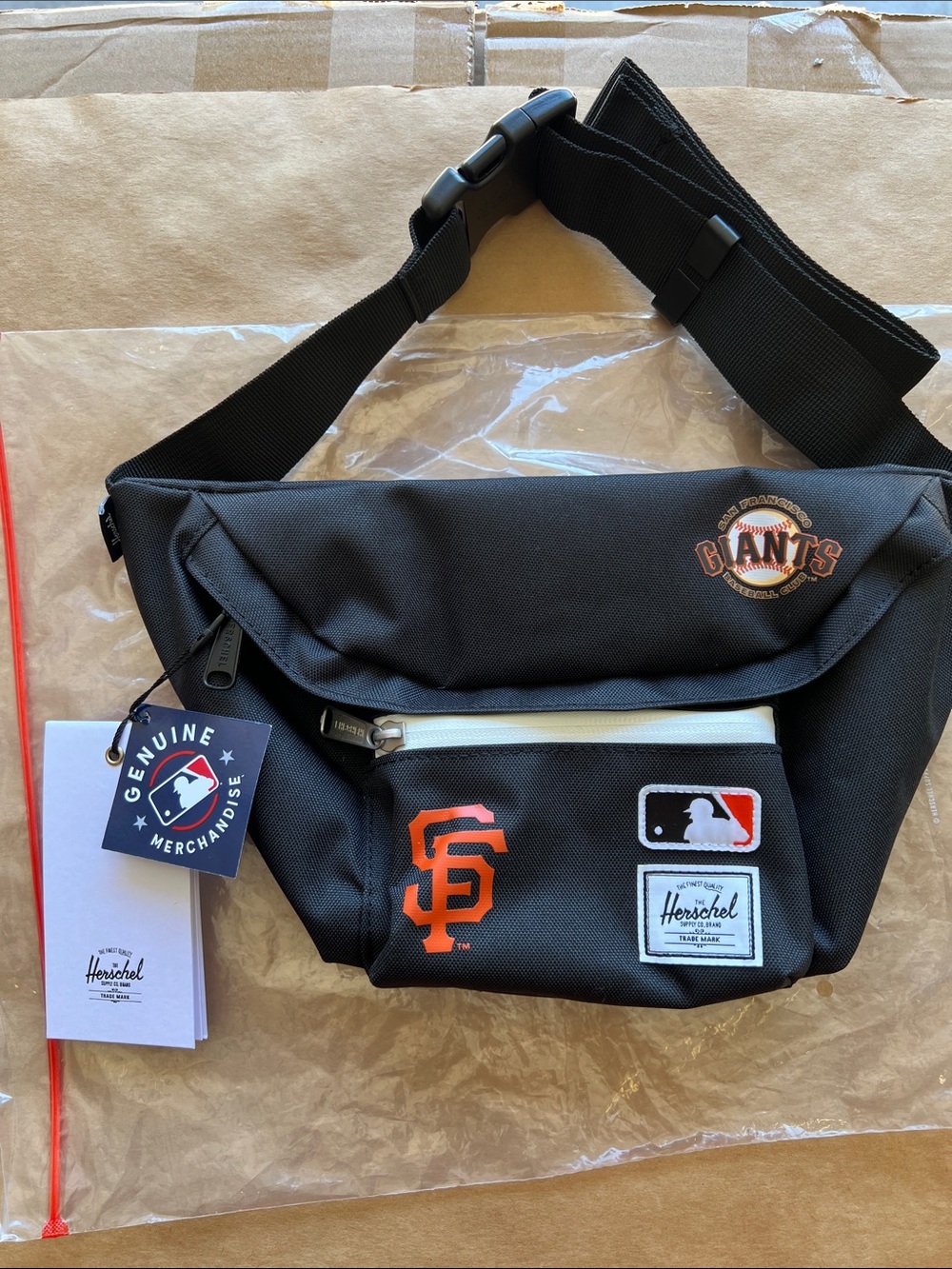Herschel Supply Company Black & Orange San Francisco Giants Belt Bag